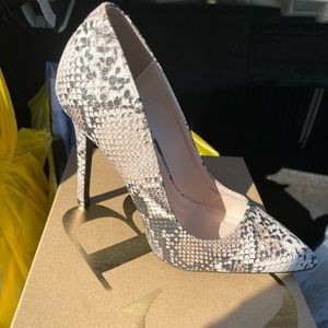 Snake skin heels